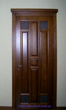 Двери ольховые с декором - порталом &mdash; 